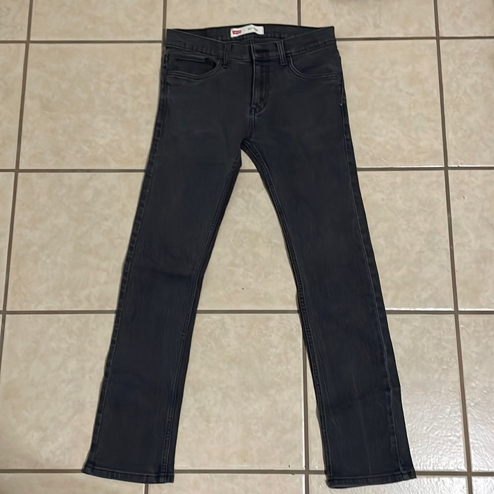 LEVI’S Mens 511 Slim Jeans Black Size 18